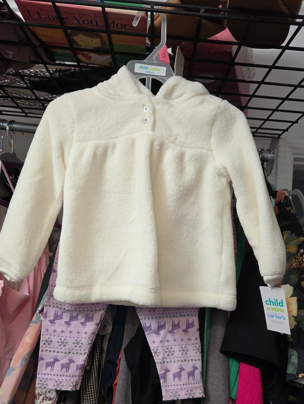 Carter's Cream Plush Hooded Jacket for Kids
